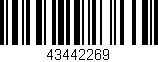 Código de barras (EAN, GTIN, SKU, ISBN): '43442269'