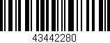 Código de barras (EAN, GTIN, SKU, ISBN): '43442280'