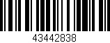 Código de barras (EAN, GTIN, SKU, ISBN): '43442838'