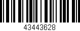 Código de barras (EAN, GTIN, SKU, ISBN): '43443628'