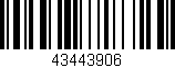 Código de barras (EAN, GTIN, SKU, ISBN): '43443906'