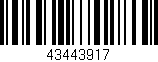 Código de barras (EAN, GTIN, SKU, ISBN): '43443917'