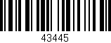 Código de barras (EAN, GTIN, SKU, ISBN): '43445'