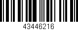 Código de barras (EAN, GTIN, SKU, ISBN): '43446216'