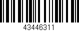 Código de barras (EAN, GTIN, SKU, ISBN): '43446311'