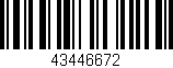 Código de barras (EAN, GTIN, SKU, ISBN): '43446672'