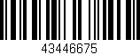 Código de barras (EAN, GTIN, SKU, ISBN): '43446675'