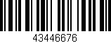 Código de barras (EAN, GTIN, SKU, ISBN): '43446676'