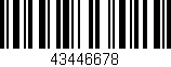Código de barras (EAN, GTIN, SKU, ISBN): '43446678'