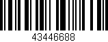 Código de barras (EAN, GTIN, SKU, ISBN): '43446688'