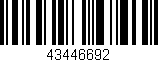 Código de barras (EAN, GTIN, SKU, ISBN): '43446692'