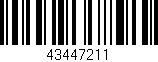 Código de barras (EAN, GTIN, SKU, ISBN): '43447211'