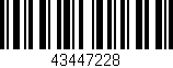 Código de barras (EAN, GTIN, SKU, ISBN): '43447228'