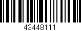 Código de barras (EAN, GTIN, SKU, ISBN): '43448111'