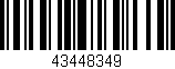 Código de barras (EAN, GTIN, SKU, ISBN): '43448349'