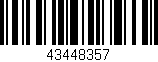Código de barras (EAN, GTIN, SKU, ISBN): '43448357'