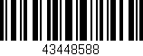 Código de barras (EAN, GTIN, SKU, ISBN): '43448588'