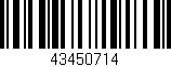 Código de barras (EAN, GTIN, SKU, ISBN): '43450714'