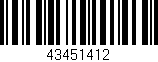 Código de barras (EAN, GTIN, SKU, ISBN): '43451412'