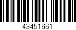 Código de barras (EAN, GTIN, SKU, ISBN): '43451661'