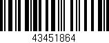 Código de barras (EAN, GTIN, SKU, ISBN): '43451864'