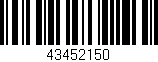 Código de barras (EAN, GTIN, SKU, ISBN): '43452150'