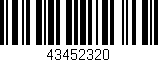 Código de barras (EAN, GTIN, SKU, ISBN): '43452320'