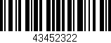 Código de barras (EAN, GTIN, SKU, ISBN): '43452322'