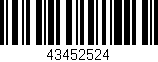 Código de barras (EAN, GTIN, SKU, ISBN): '43452524'