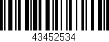 Código de barras (EAN, GTIN, SKU, ISBN): '43452534'