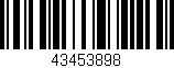 Código de barras (EAN, GTIN, SKU, ISBN): '43453898'