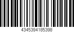 Código de barras (EAN, GTIN, SKU, ISBN): '4345394185398'