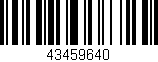 Código de barras (EAN, GTIN, SKU, ISBN): '43459640'