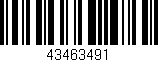 Código de barras (EAN, GTIN, SKU, ISBN): '43463491'