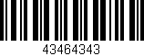 Código de barras (EAN, GTIN, SKU, ISBN): '43464343'