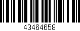 Código de barras (EAN, GTIN, SKU, ISBN): '43464658'