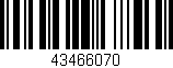 Código de barras (EAN, GTIN, SKU, ISBN): '43466070'