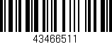Código de barras (EAN, GTIN, SKU, ISBN): '43466511'