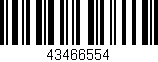 Código de barras (EAN, GTIN, SKU, ISBN): '43466554'