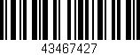 Código de barras (EAN, GTIN, SKU, ISBN): '43467427'