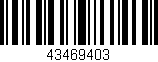 Código de barras (EAN, GTIN, SKU, ISBN): '43469403'