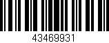Código de barras (EAN, GTIN, SKU, ISBN): '43469931'