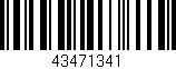 Código de barras (EAN, GTIN, SKU, ISBN): '43471341'