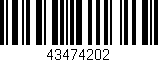 Código de barras (EAN, GTIN, SKU, ISBN): '43474202'