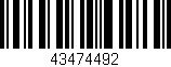 Código de barras (EAN, GTIN, SKU, ISBN): '43474492'