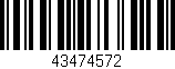 Código de barras (EAN, GTIN, SKU, ISBN): '43474572'
