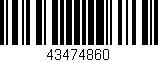 Código de barras (EAN, GTIN, SKU, ISBN): '43474860'