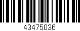 Código de barras (EAN, GTIN, SKU, ISBN): '43475036'