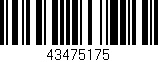 Código de barras (EAN, GTIN, SKU, ISBN): '43475175'