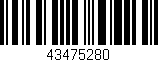 Código de barras (EAN, GTIN, SKU, ISBN): '43475280'